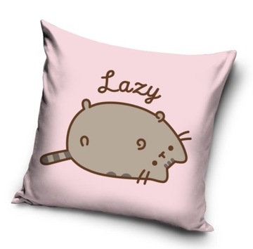PUSHEEN POSZEWKA NA PODUSZKĘ PUSHEEN THE CAT LAZY 40x40 VELVET