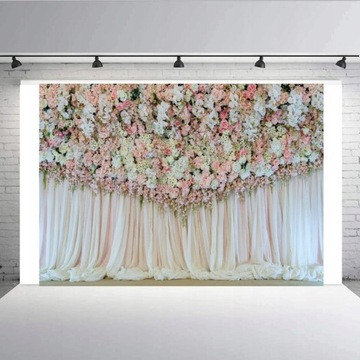 TŁO tła fotograficzne Ściana Kwiatów 250x180cm