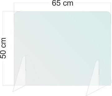 Pleksa osłona 65x50 plexa pleksi stojąca 3mm
