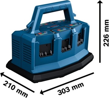 ЗАРЯДНОЕ УСТРОЙСТВО BOSCH 6 портов 18V GAL 18V6-80 1600A01U9L