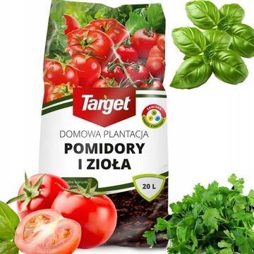 GOTOWE PODŁOŻE ZIEMIA DO SIEWU WYSIEWU NASION POMIDORÓW I ZIÓŁ 20L TARGET