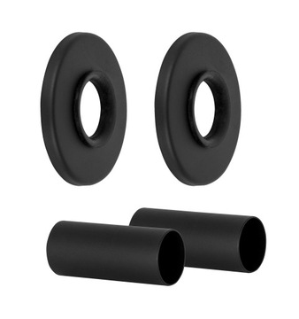 ZESTAW MASKUJĄCY CZARNY ROZETA POJEDYN Z TULEJAMI