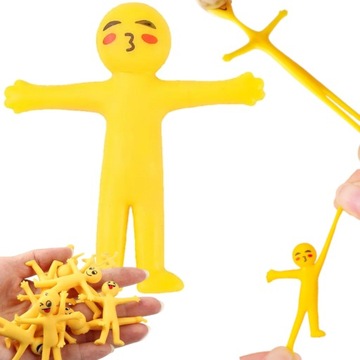 ИГРУШКА-АНТИСТРЕСС, РАСТЯЖАЕМЫЙ ЧЕЛОВЕК, ЭМОЦИИ, СЕНСОРНАЯ СЛАША, 4 шт.