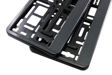 УГЛЕРОДНАЯ РАМКА НОМЕРНОГО ЗНАКА ZEST 2 ШТ + 8 винтов