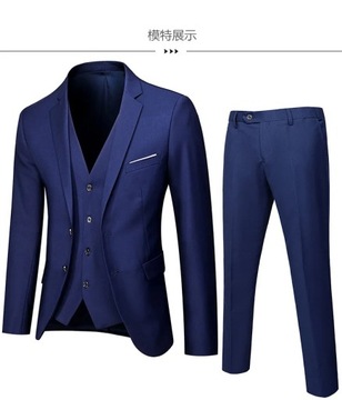 Men Brand Blazers 3 Pieces Sets Business Suits Ves