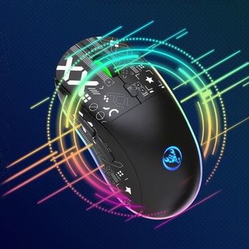 БЕСПРОВОДНАЯ ИГРОВАЯ МЫШЬ ДЛЯ ГЕЙМЕРОВ RGB BT 5.0/3.0 USB 2,4 ГГц