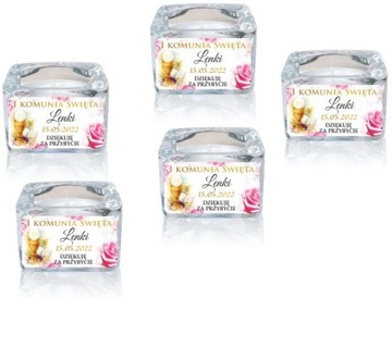 5 шт. Свеча «Спасибо», подсвечник для причастия