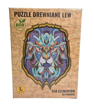 Drewniane Puzzle Lew 250 Elementów