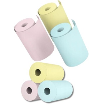 Цветная бумага для рулонов DRUKUSIA COLOR, термовставка для мини-принтера
