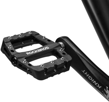 PEDAŁY PLATFORMOWE LEKKIE MTB nylon BLACK ROCKRBOS