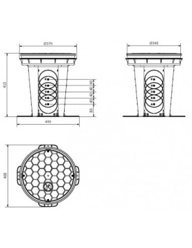 Дренажный разделительный колодец D300 Разделительный колодец AQR 110