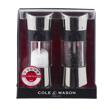 Cole&Mason Młynki HORSHAM do soli i pieprzu , komplet 2 szt IDEALNY PREZENT