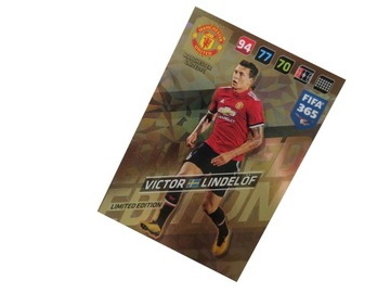 PANINI FIFA 365 2018 KARTY PIŁKARSKIE LIMITED LINDELOF MANCHESTER UNITED