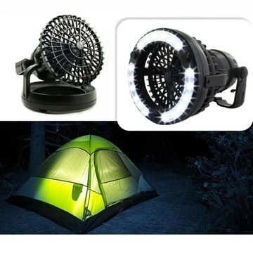 2w1 LAMPKA WENTYLATOR TURYSTYCZNA NAMIOT KAMPER