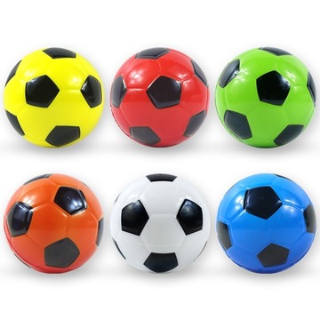 6x PIŁKA PIANKOWA NOŻNA KOLOROWA ZABAWKA ANTYSTRESOWA LEKKA MIĘKKA 6cm