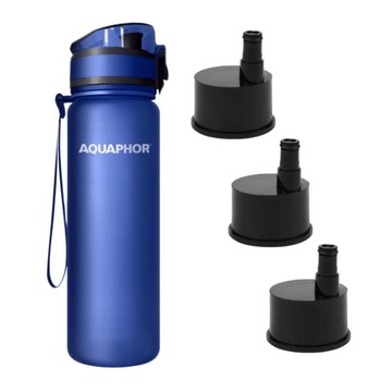 Bidon trytanowy Aquaphor City z 3 filtrami do wody