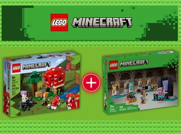 LEGO MINECRAFT Грибной дом 21179 + Оружейная 21252 Фигурки MINECRAFT