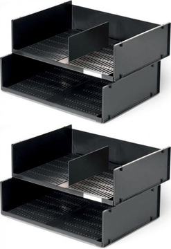 Półka na dokumenty A3 organizer czarny Durable x2
