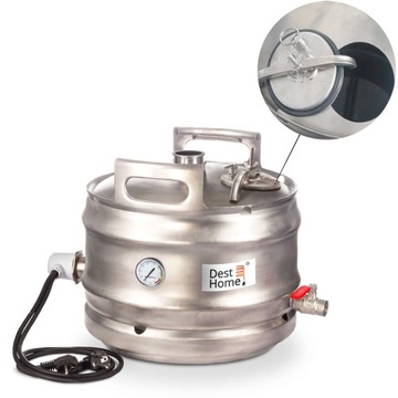 ДИСТИЛЛЯТОР ЭЛЕКТРИЧЕСКОЙ И ГАЗОВОЙ МЕДИ 30Л Нагреватель AABRATEK Сертификат CE