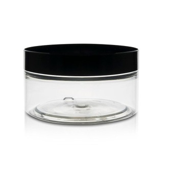 SŁOICZEK 100ML PET Z NAKRĘTKĄ CZARNĄ SŁOIK