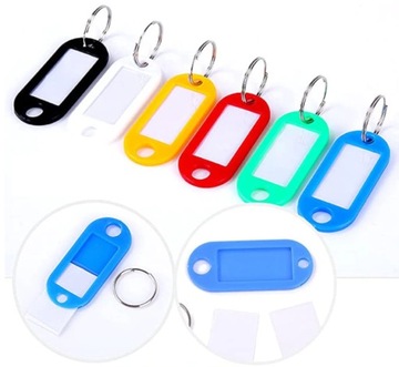 Brelok ID plakietka do kluczy czarna opis 2 sztuki oznaczenie Identyfikator