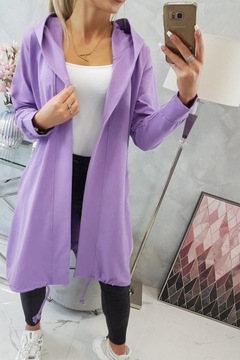 Кейп оверсайз с фиолетовым принтом