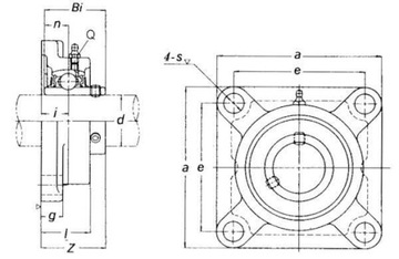 UCF207-J7 - FAG 35x117x44,4 мм