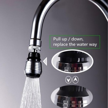 Новый смеситель для кухни с вращением на 360 градусов в серебряном стиле Aera