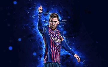 LIONEL MESSI Naklejka - plakat 40 cm K273