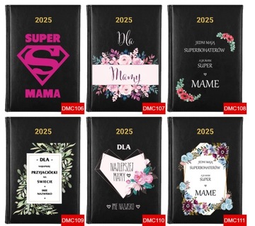 Книга-календарь A5 2025 SUPER MAMA Planner Diary Notebook Patterns