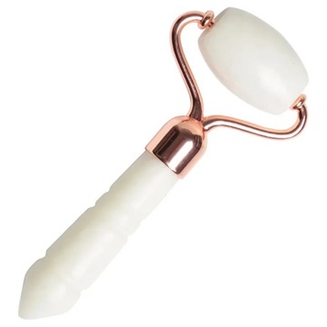 Small White Jade Roller Facial Beauty Device Facial Massage Lifting Roller