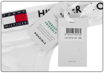 TOMMY HILFIGER MAJTKI DAMSKIE STRINGI WHITE r. XS