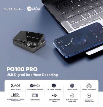 SMSL PO100 PRO Преобразователь цифрового интерфейса