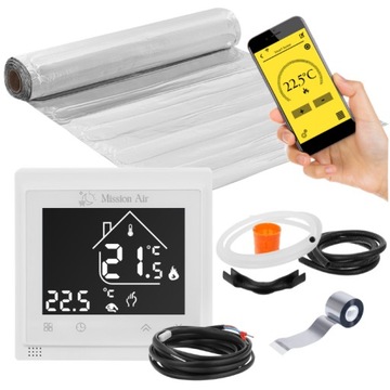 ZESTAW MATA GRZEWCZA grzejna Mission Air pod panele MAL-160W/m² 3m² WiFi