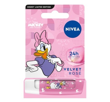 NIVEA DAISY DUCK DISNEY EDITION Pomadka ochronna do ust - nawilżająca 4,8g