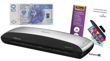 Laminator FELLOWES Spectra A3 + 100 folii A4 80mic + ZWROT 50zł od Fellowes