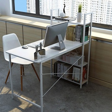 КОМПЬЮТЕРНЫЙ СТОЛ, ЛОФТ, БЕЛЫЙ СТОЛ, МОЛОДЕЖНЫЙ СТОЛ С ИГРОВЫМ КНИЖНЫМ ШКАФОМ