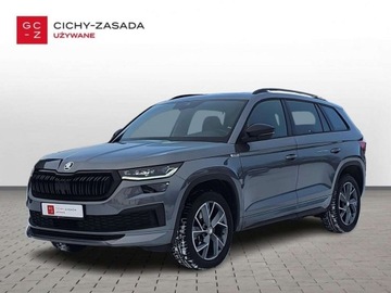 Skoda Kodiaq I SUV Facelifting 2.0 TSI 190KM 2023 Skoda Kodiaq Sportline DSG Panorama MatrixLED, Salon PL, Gwarancja, Vat 23