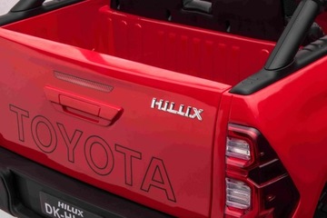 Детский Toyota Hilux на аккумуляторе Красный + привод 4х4 + пульт + 2 сумки