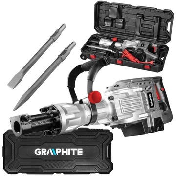 МОЛОТОК ДЛЯ РАЗРУШЕНИЯ ГРАФИТА, 45J, ШЕСТИГРАННАЯ РУКОЯТКА, 30 ММ, КОРПУС 1700 ВТ