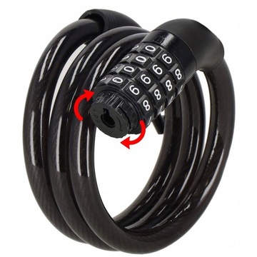 ZAPIĘCIE ROWEROWE BLOKADA ZABEZPIECZENIE DO ROWERU SZYFR KOD