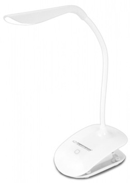 LAMPKA LED BIURKOWA BIAŁA Z KLIPSEM DO DOMU I KAMPERA DENEB