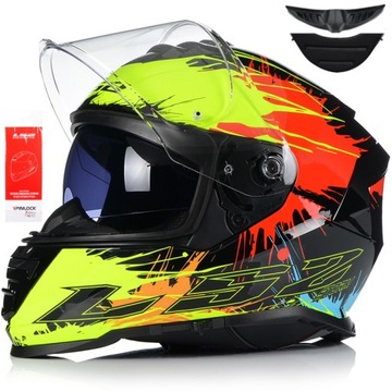 LS2 FF800 STORM DROP KASK MOTOCYKLOWY 2XL + BLENDA