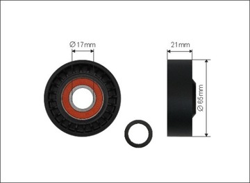 РОЛИК НАТЯЖИТЕЛЯ КЛИНОВОГО РЕМНЯ VOLVO VOLVO S40 II 2.4