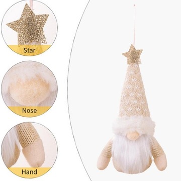 САНТА-СЛОН-Гном РОЖДЕСТВЕНСКИЙ ПОДАРОК ​​КУЛОН-УКРАШЕНИЕ