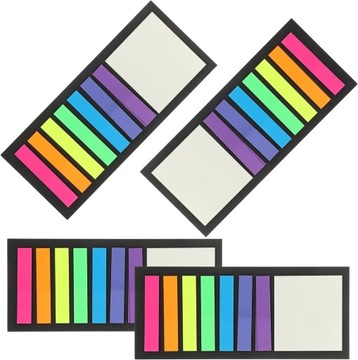 3 шт. 4 ультратонких индексных наклейки с подсветкой, разноцветные вкладки