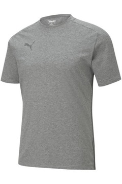 Koszulka PUMA teamCUP męska T-Shirt sportowa bawełna szara r. XL