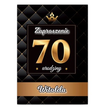 Zaproszenia na 18 20 30 40 50 60 70 Urodziny imię