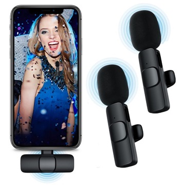 2 беспроводных петличных микрофона USB-C для iPhone Pro Max 15