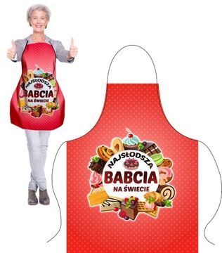 FARTUCH prezent DLA BABCI na DZIEŃ BABCI DZIADKA